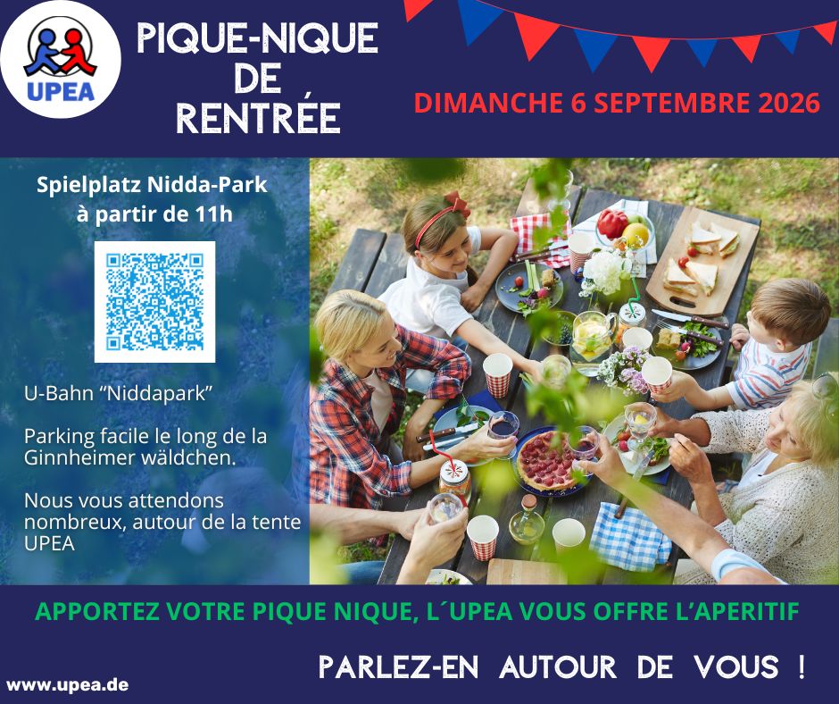invitation au pique-nique de rentrée 2026